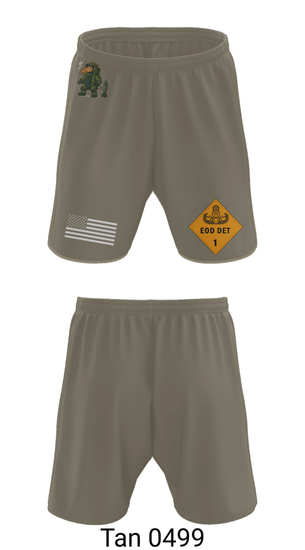 Athletic Shorts With Pockets, 1st EOD DET, , Teamtime, Team time, sublimation, custom sports apparel, team uniforms, spirit wear, spiritwear, sports uniforms, custom shirts, team store, custom team store, fundraiser sports, apparel fundraiser