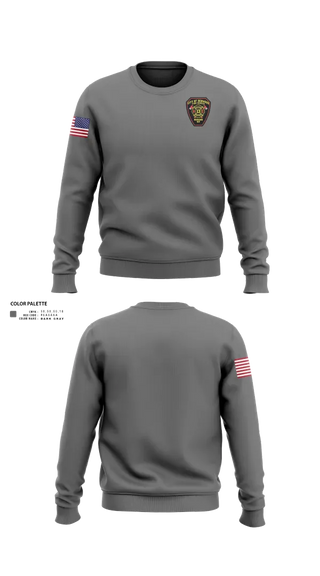 Crew Neck Sweatshirt, Benwood Fire, Fire Department, Teamtime, Team time, sublimation, custom sports apparel, team uniforms, spirit wear, spiritwear, sports uniforms, custom shirts, team store, custom team store, fundraiser sports, apparel fundraiser