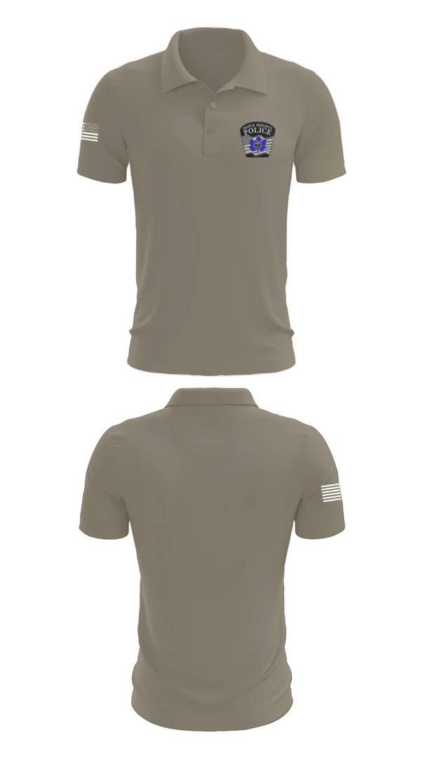 Short Sleeve Performance Polo, Maple Heights Police Department, Police, Teamtime, Team time, sublimation, custom sports apparel, team uniforms, spirit wear, spiritwear, sports uniforms, custom shirts, team store, custom team store, fundraiser sports, apparel fundraiser