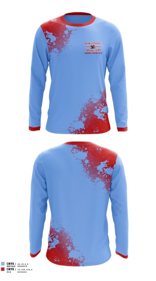 Long Sleeve Performance Shirt, Bon Homme Cavaliers Cross Country, Cross Country, Teamtime, Team time, sublimation, custom sports apparel, team uniforms, spirit wear, spiritwear, sports uniforms, custom shirts, team store, custom team store, fundraiser sports, apparel fundraiser