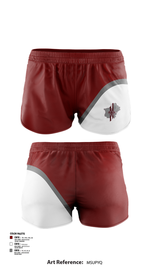 Womens Shorts, St Clair County Saints, , Teamtime, Team time, sublimation, custom sports apparel, team uniforms, spirit wear, spiritwear, sports uniforms, custom shirts, team store, custom team store, fundraiser sports, apparel fundraiser