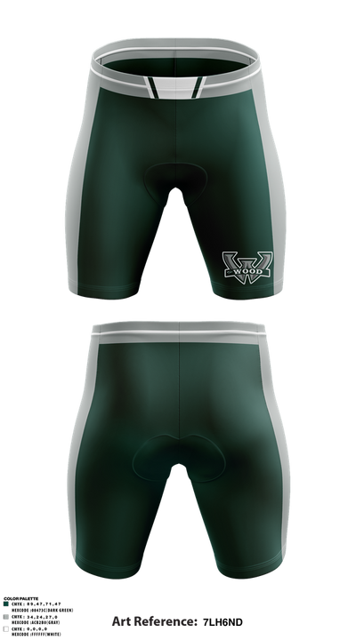 Woodland High School Wrestling 92560212 Men's Compression Shorts - 1