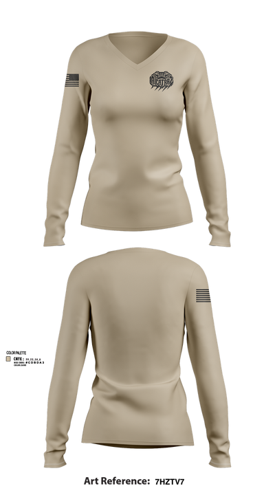 Alligator Alcatraz Women's Long Sleeve V-neck Shirt - 103