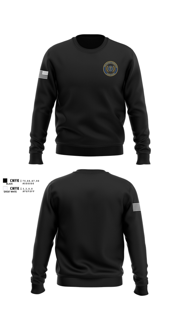 Crew Neck Sweatshirt, The For Paul Foundation Honor Guard, EMS/EMT, Teamtime, Team time, sublimation, custom sports apparel, team uniforms, spirit wear, spiritwear, sports uniforms, custom shirts, team store, custom team store, fundraiser sports, apparel fundraiser