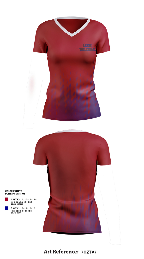 Womens Short Sleeve Vneck Shirt, Lakes Volleyball, Women's Volleyball, Teamtime, Team time, sublimation, custom sports apparel, team uniforms, spirit wear, spiritwear, sports uniforms, custom shirts, team store, custom team store, fundraiser sports, apparel fundraiser
