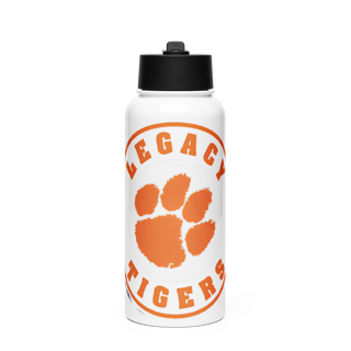 Legacy High School Football 94918410 Stainless Steel Water Bottle with a Straw Lid