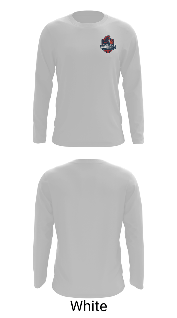 Long Sleeve Performance Shirt, Alabama Warriors, Men's Basketball, Teamtime, Team time, sublimation, custom sports apparel, team uniforms, spirit wear, spiritwear, sports uniforms, custom shirts, team store, custom team store, fundraiser sports, apparel fundraiser
