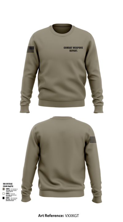 Combat Weapons Depart. 12107174 Crew Neck Sweatshirt - 103