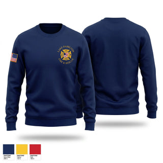 Crew Neck Sweatshirt, Lake Hamilton Fire Rescue, Fire Department, Teamtime, Team time, sublimation, custom sports apparel, team uniforms, spirit wear, spiritwear, sports uniforms, custom shirts, team store, custom team store, fundraiser sports, apparel fundraiser