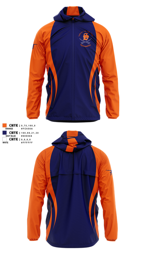 Windbreaker, Southern Lee Gymnastics, Spirit Store, Teamtime, Team time, sublimation, custom sports apparel, team uniforms, spirit wear, spiritwear, sports uniforms, custom shirts, team store, custom team store, fundraiser sports, apparel fundraiser
