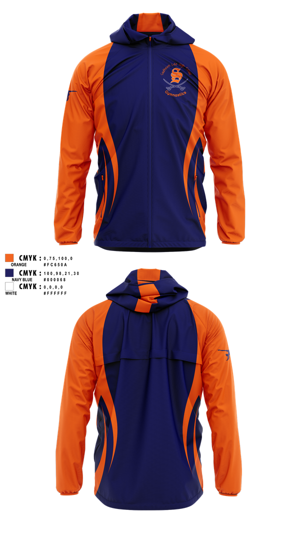Windbreaker, Southern Lee Gymnastics, Spirit Store, Teamtime, Team time, sublimation, custom sports apparel, team uniforms, spirit wear, spiritwear, sports uniforms, custom shirts, team store, custom team store, fundraiser sports, apparel fundraiser