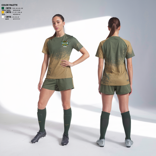 Womens Short Sleeve Vneck Shirt, Canyon High School Girls Soccer, Women's Soccer, Teamtime, Team time, sublimation, custom sports apparel, team uniforms, spirit wear, spiritwear, sports uniforms, custom shirts, team store, custom team store, fundraiser sports, apparel fundraiser
