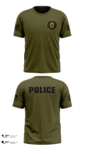 Quinton Police Department 78432934 Old School Cotton Feel Shirt - 3