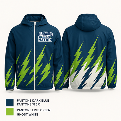 South Huntington Seahawks 58795977 Windbreaker - 1