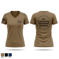 241 Engineering Installation Squadron 10032579 Women's Short Sleeve V-neck Shirt - 1