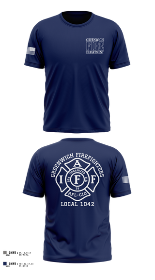 Old School Cotton Feel Shirt, Greenwich Fire Local 1042, Fire Department, Teamtime, Team time, sublimation, custom sports apparel, team uniforms, spirit wear, spiritwear, sports uniforms, custom shirts, team store, custom team store, fundraiser sports, apparel fundraiser