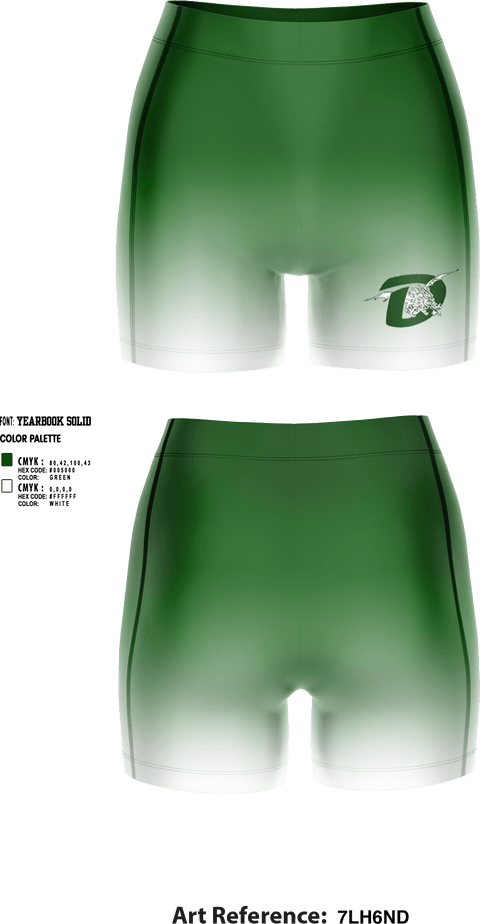 Women's Compression Shorts, De Soto High School Volleyball, Women's Volleyball, Teamtime, Team time, sublimation, custom sports apparel, team uniforms, spirit wear, spiritwear, sports uniforms, custom shirts, team store, custom team store, fundraiser sports, apparel fundraiser