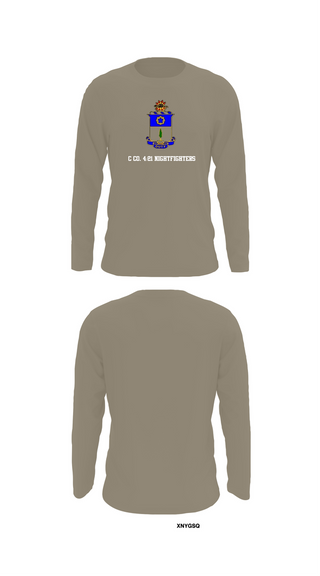 Long Sleeve Performance Shirt, C co. 4/21 Nightfighters, , Teamtime, Team time, sublimation, custom sports apparel, team uniforms, spirit wear, spiritwear, sports uniforms, custom shirts, team store, custom team store, fundraiser sports, apparel fundraiser
