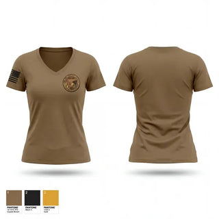 Womens Short Sleeve Vneck Shirt, Detachment 157, Air Force, Teamtime, Team time, sublimation, custom sports apparel, team uniforms, spirit wear, spiritwear, sports uniforms, custom shirts, team store, custom team store, fundraiser sports, apparel fundraiser