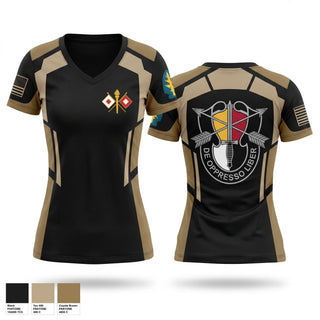 Womens Short Sleeve Vneck Shirt, S6 HHC 3rd Group, Army, Teamtime, Team time, sublimation, custom sports apparel, team uniforms, spirit wear, spiritwear, sports uniforms, custom shirts, team store, custom team store, fundraiser sports, apparel fundraiser