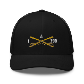 A Troop, 1st squadron-299th Calvary Regiment 70291790 Retro Trucker Hat | Yupoong 6606