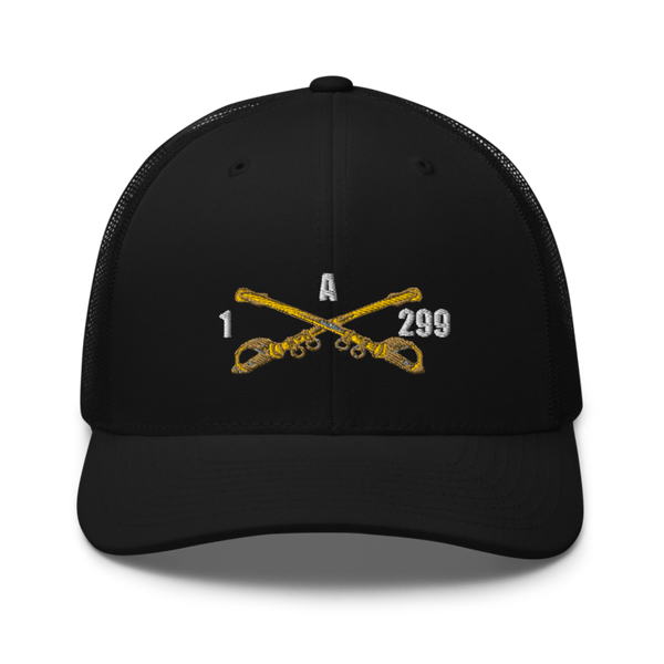 A Troop, 1st squadron-299th Calvary Regiment 70291790 Retro Trucker Hat | Yupoong 6606