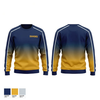Crew Neck Sweatshirt, Diamonds, Women's Basketball, Teamtime, Team time, sublimation, custom sports apparel, team uniforms, spirit wear, spiritwear, sports uniforms, custom shirts, team store, custom team store, fundraiser sports, apparel fundraiser