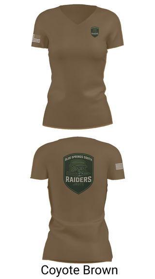 Womens Short Sleeve Vneck Shirt, BSS JROTC, , Teamtime, Team time, sublimation, custom sports apparel, team uniforms, spirit wear, spiritwear, sports uniforms, custom shirts, team store, custom team store, fundraiser sports, apparel fundraiser