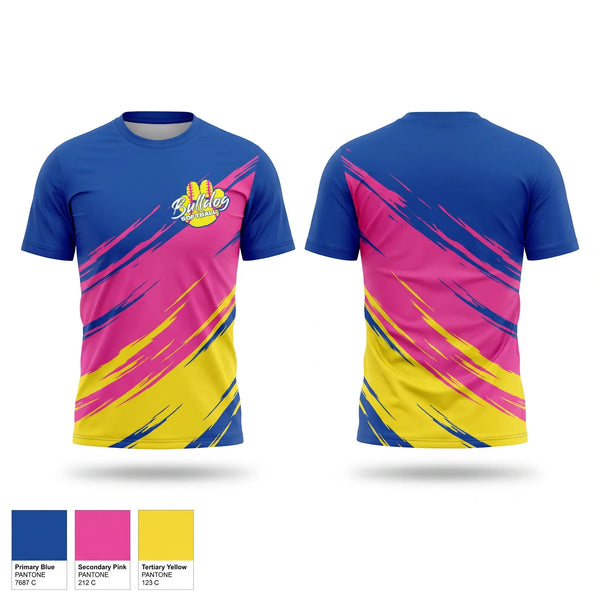 Short Sleeve Performance Shirt, Bulldogs, Softball, Teamtime, Team time, sublimation, custom sports apparel, team uniforms, spirit wear, spiritwear, sports uniforms, custom shirts, team store, custom team store, fundraiser sports, apparel fundraiser