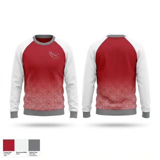 Crew Neck Sweatshirt, Kaua’i Red Raiders, Cheer, Teamtime, Team time, sublimation, custom sports apparel, team uniforms, spirit wear, spiritwear, sports uniforms, custom shirts, team store, custom team store, fundraiser sports, apparel fundraiser