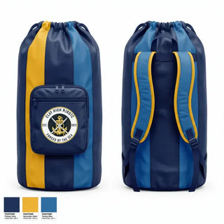 Gear Bag, Clay High NJROTC, Navy, Teamtime, Team time, sublimation, custom sports apparel, team uniforms, spirit wear, spiritwear, sports uniforms, custom shirts, team store, custom team store, fundraiser sports, apparel fundraiser