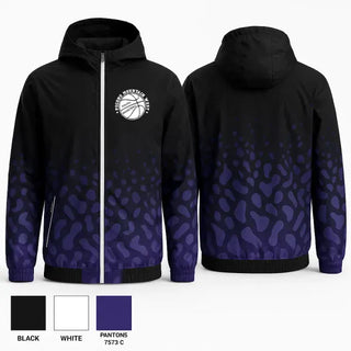 Windbreaker, Pocono Mountain West Youth Basketball Association, Men's Basketball, Teamtime, Team time, sublimation, custom sports apparel, team uniforms, spirit wear, spiritwear, sports uniforms, custom shirts, team store, custom team store, fundraiser sports, apparel fundraiser