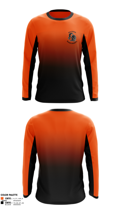 Van Buren Youth Soccer Association 88554810 Long Sleeve Performance Shirt 1