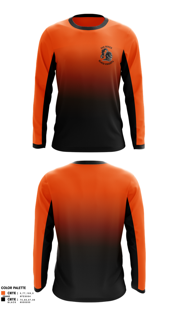 Long Sleeve Performance Shirt, Van Buren Youth Soccer Association, Spirit Store, Teamtime, Team time, sublimation, custom sports apparel, team uniforms, spirit wear, spiritwear, sports uniforms, custom shirts, team store, custom team store, fundraiser sports, apparel fundraiser
