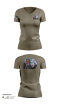 THE TWO HEADED FISH Women's Short Sleeve V-neck Shirt - 21