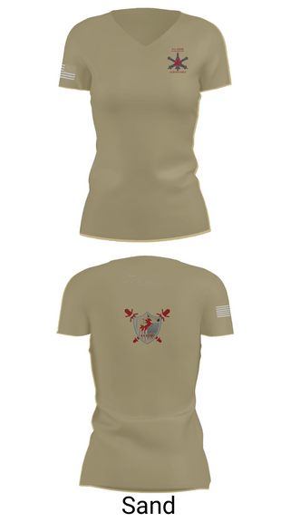 Womens Short Sleeve Vneck Shirt, 5-4 ADAR, Army, Teamtime, Team time, sublimation, custom sports apparel, team uniforms, spirit wear, spiritwear, sports uniforms, custom shirts, team store, custom team store, fundraiser sports, apparel fundraiser