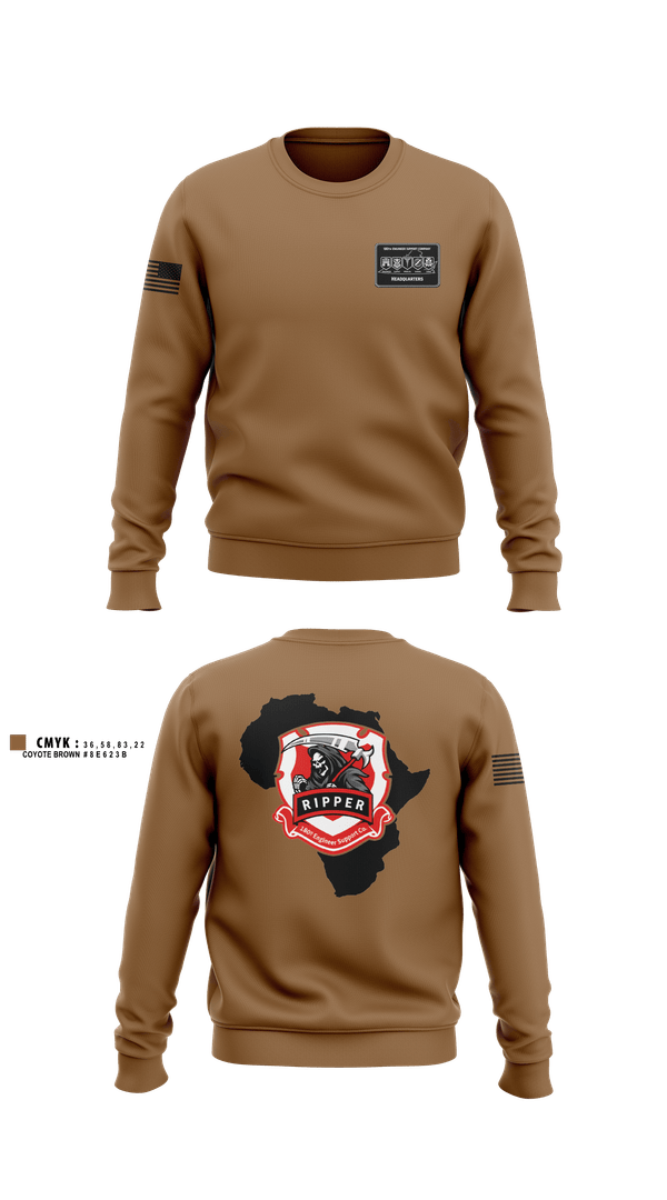 Crew Neck Sweatshirt, 180th ESC, Army, Teamtime, Team time, sublimation, custom sports apparel, team uniforms, spirit wear, spiritwear, sports uniforms, custom shirts, team store, custom team store, fundraiser sports, apparel fundraiser