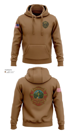 Hoodie, Simmonsville VFD, , Teamtime, Team time, sublimation, custom sports apparel, team uniforms, spirit wear, spiritwear, sports uniforms, custom shirts, team store, custom team store, fundraiser sports, apparel fundraiser
