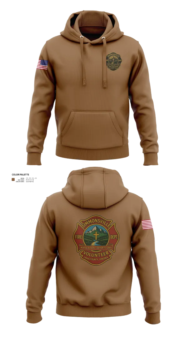 Hoodie, Simmonsville VFD, , Teamtime, Team time, sublimation, custom sports apparel, team uniforms, spirit wear, spiritwear, sports uniforms, custom shirts, team store, custom team store, fundraiser sports, apparel fundraiser