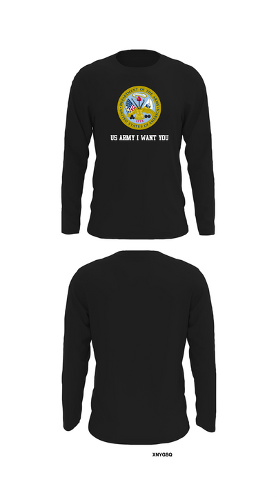 US Army I Want You 76454793 Long Sleeve Performance Shirt 32