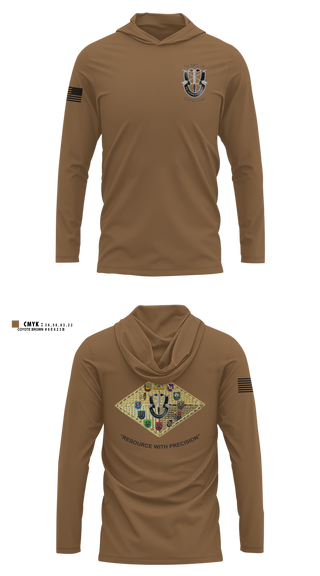Long Sleeve Performance Shirt with hood, 1SFC Comptroller, Army, Teamtime, Team time, sublimation, custom sports apparel, team uniforms, spirit wear, spiritwear, sports uniforms, custom shirts, team store, custom team store, fundraiser sports, apparel fundraiser