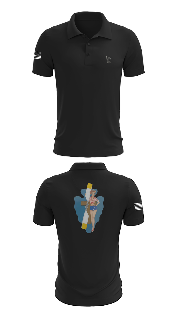 Short Sleeve Performance Polo, B Co 1/114th Maintenance, Army, Teamtime, Team time, sublimation, custom sports apparel, team uniforms, spirit wear, spiritwear, sports uniforms, custom shirts, team store, custom team store, fundraiser sports, apparel fundraiser