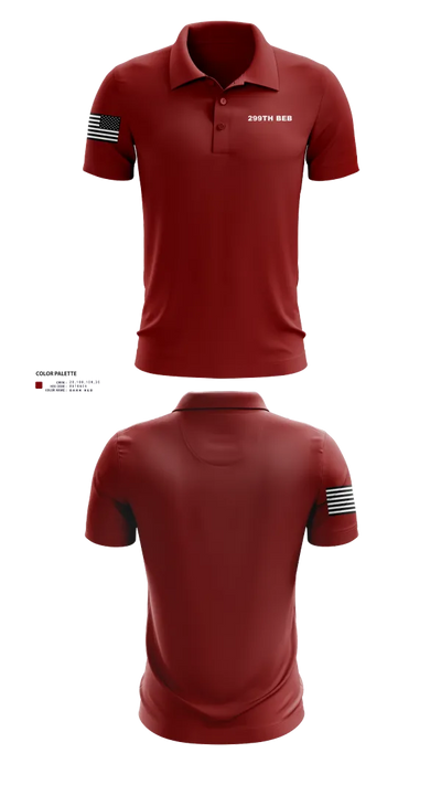 299th BEB Short Sleeve Performance Polo - 23