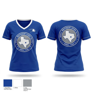 Womens Short Sleeve Vneck Shirt, Jarrell Middle School Basketball, Men's Basketball, Teamtime, Team time, sublimation, custom sports apparel, team uniforms, spirit wear, spiritwear, sports uniforms, custom shirts, team store, custom team store, fundraiser sports, apparel fundraiser