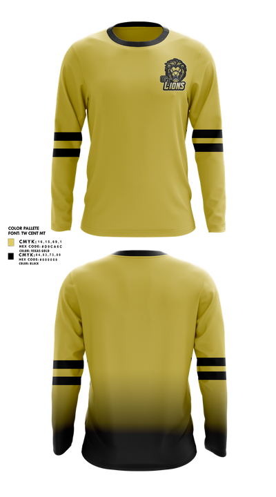Gt lions 94037255 Long Sleeve Performance Shirt 2