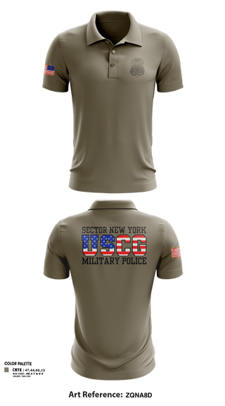 Short Sleeve Performance Polo, Sector New York Security Forces, Coast Guard, Teamtime, Team time, sublimation, custom sports apparel, team uniforms, spirit wear, spiritwear, sports uniforms, custom shirts, team store, custom team store, fundraiser sports, apparel fundraiser