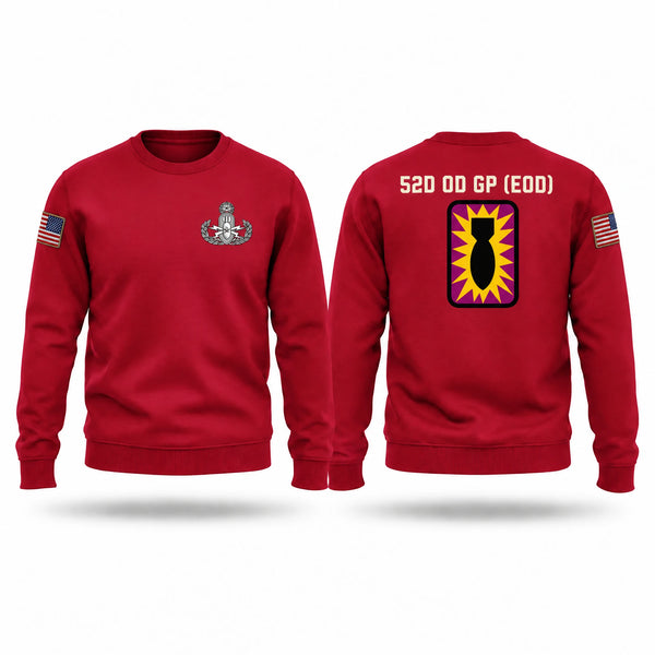 Crew Neck Sweatshirt, 52D Ordnance Group (EOD), Army, Teamtime, Team time, sublimation, custom sports apparel, team uniforms, spirit wear, spiritwear, sports uniforms, custom shirts, team store, custom team store, fundraiser sports, apparel fundraiser