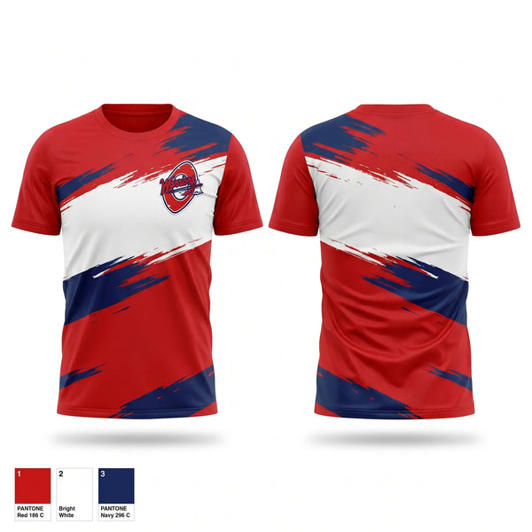 Soft Poly Tee Cotton Like Feel, Okeeheelee Warriors, Baseball, Teamtime, Team time, sublimation, custom sports apparel, team uniforms, spirit wear, spiritwear, sports uniforms, custom shirts, team store, custom team store, fundraiser sports, apparel fundraiser