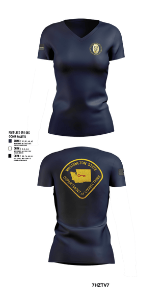 Womens Short Sleeve Vneck Shirt, Monroe Correctional Complex, Police, Teamtime, Team time, sublimation, custom sports apparel, team uniforms, spirit wear, spiritwear, sports uniforms, custom shirts, team store, custom team store, fundraiser sports, apparel fundraiser