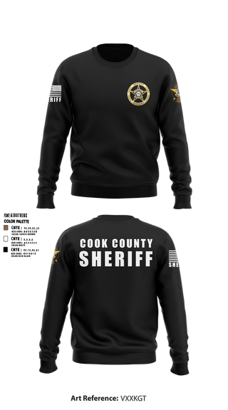 Crew Neck Sweatshirt, Cook County Sheriff’s Office, Police, Teamtime, Team time, sublimation, custom sports apparel, team uniforms, spirit wear, spiritwear, sports uniforms, custom shirts, team store, custom team store, fundraiser sports, apparel fundraiser